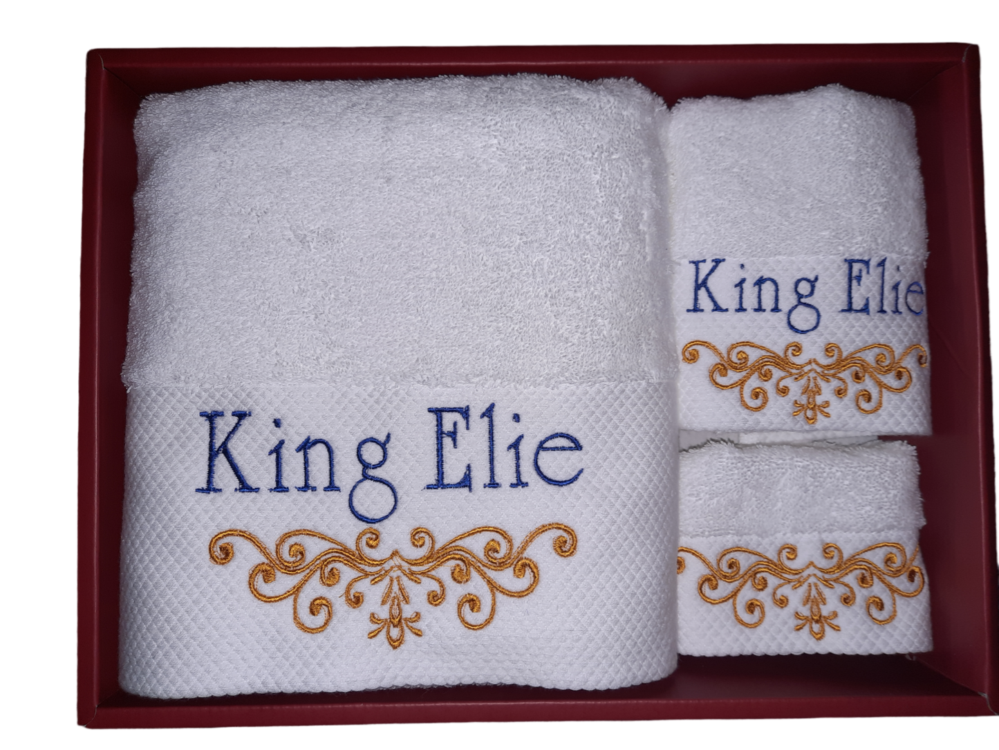 3 pieces Crown design embroidery towels