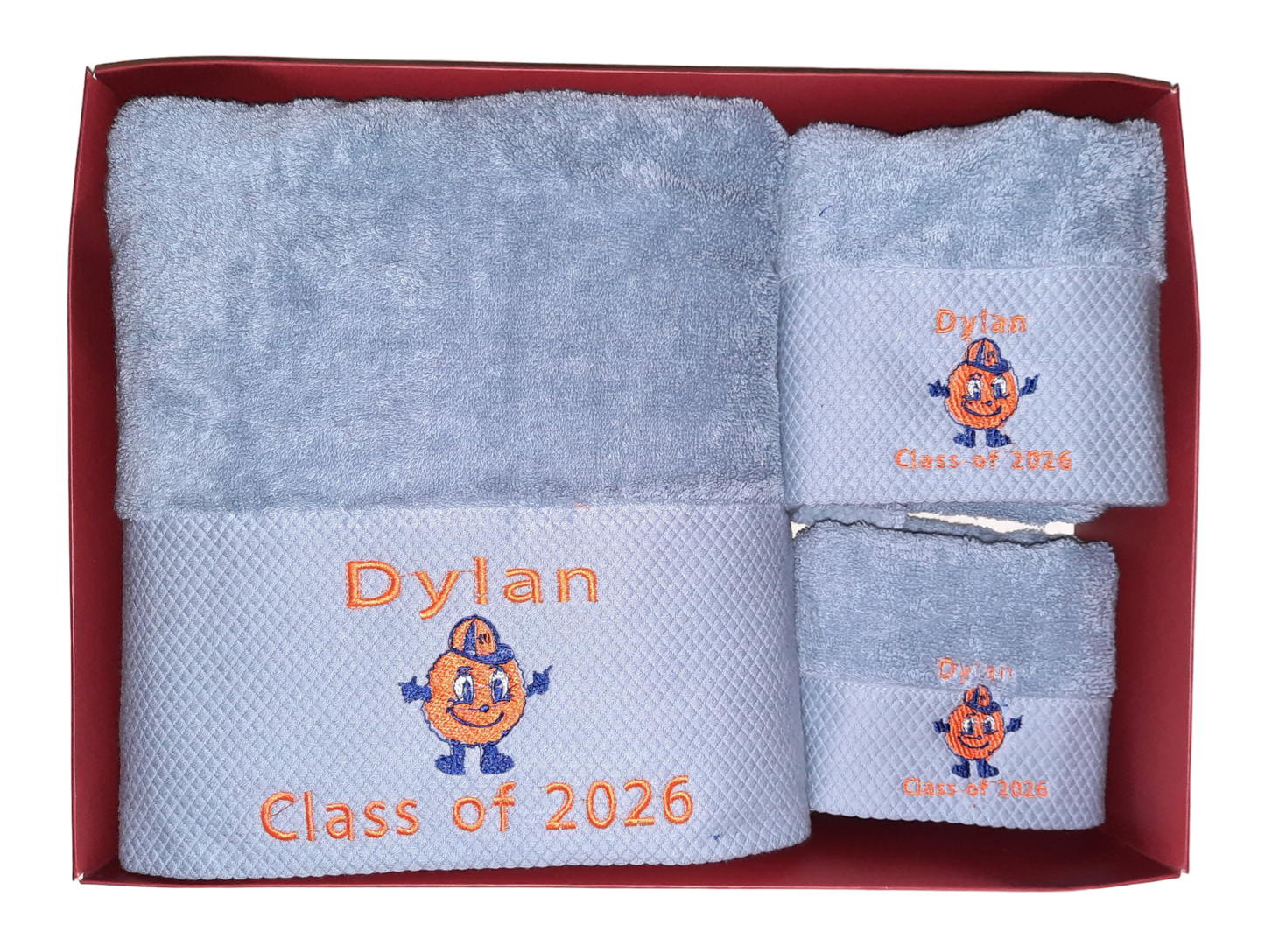 3 pieces Syracuse university embroidery towels