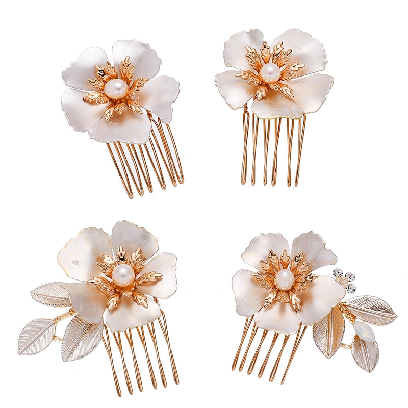 Pearl Leaf hair side comb